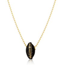 Load image into Gallery viewer, Carved Ebony Cowrie Shell