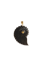 Load image into Gallery viewer, Carved Ebony Ammonite