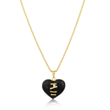 Load image into Gallery viewer, Ebony Stitched Heart