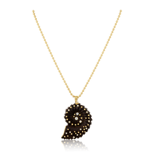 Load image into Gallery viewer, Carved Chestnut Ammonite Shell