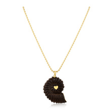 Load image into Gallery viewer, Carved Chestnut Ammonite Shell