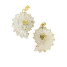 Load image into Gallery viewer, Carved Stone Ammonite Pendants