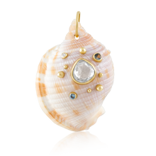 Load image into Gallery viewer, Aquamarine White Shell