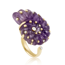 Load image into Gallery viewer, Carved Stone Ammonite Rings