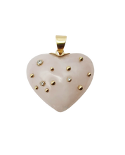 Load image into Gallery viewer, Rose Quartz Carved Heart Pendant