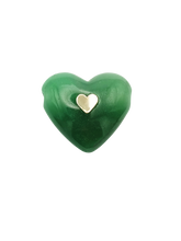 Load image into Gallery viewer, Green Jade Carved Heart Pendant