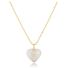 Load image into Gallery viewer, Carved Stone Stitched Heart Pendants