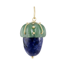 Load image into Gallery viewer, Carved Stone Acorn Pendants