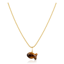 Load image into Gallery viewer, Carved Stone Fish Pendants