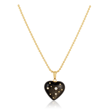 Load image into Gallery viewer, Carved Stone Studded Heart Pendants