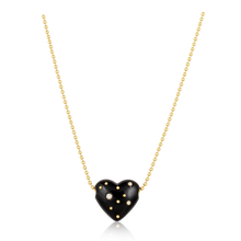 Load image into Gallery viewer, Carved Stone Studded Heart Pendants