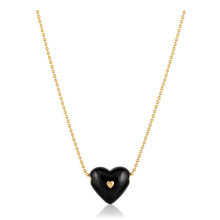 Load image into Gallery viewer, Carved Stone Studded Heart Pendants