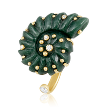 Load image into Gallery viewer, Carved Stone Ammonite Rings