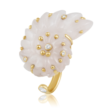 Load image into Gallery viewer, Carved Stone Ammonite Rings