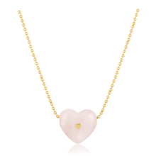 Load image into Gallery viewer, Carved Stone Studded Heart Pendants