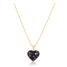 Load image into Gallery viewer, Carved Stone Studded Heart Pendants