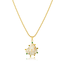 Load image into Gallery viewer, White Kitten Paw Green Halo