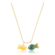 Load image into Gallery viewer, Carved Stone Fish Pendants