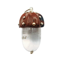 Load image into Gallery viewer, Carved Stone Acorn Pendants