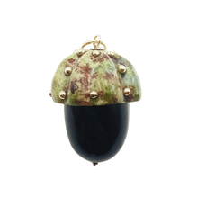Load image into Gallery viewer, Carved Stone Acorn Pendants