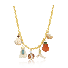 Load image into Gallery viewer, Multiple Shell Charm Necklace
