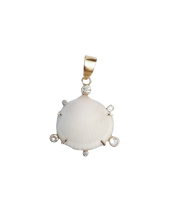 Load image into Gallery viewer, White Shell Diamond Halo
