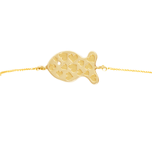 Load image into Gallery viewer, Gold Large Fish Friendship Bracelet