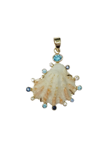 Load image into Gallery viewer, White Kitten’s Paw Aqua Halo