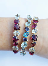 Load image into Gallery viewer, Ruby 10K Gold Bracelet