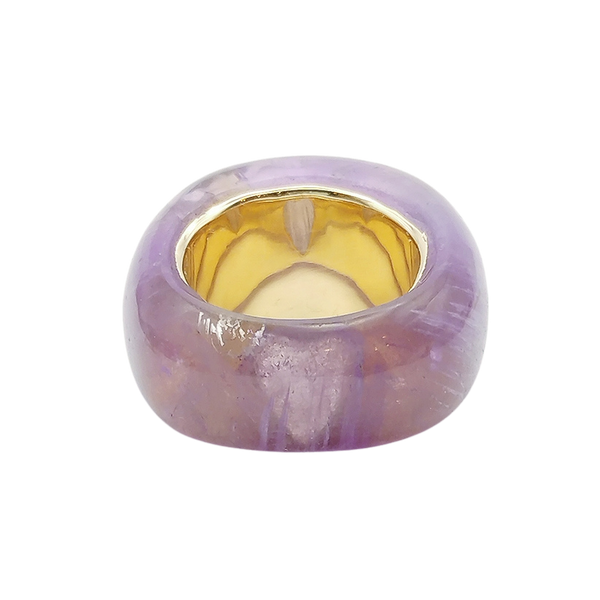 Carved Amethyst Ring