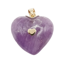 Load image into Gallery viewer, Carved Stone Studded Heart Pendant
