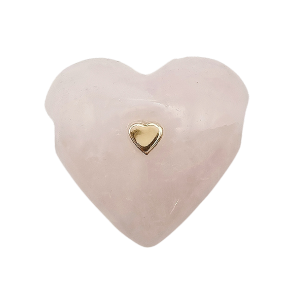 Carved Stone Studded Heart Pendant