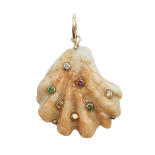 Load image into Gallery viewer, Studded Kitten Paw Pendant
