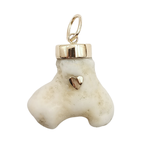 Coral with Purple Sapphire Pendant
