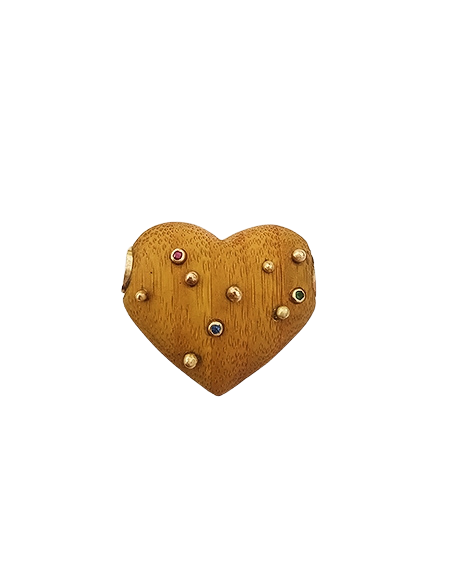 Bamboo Threaded Heart