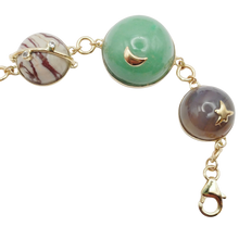 Load image into Gallery viewer, Carved Stone Planet Bracelet
