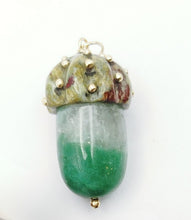 Load image into Gallery viewer, Carved Stone Acorn Pendant
