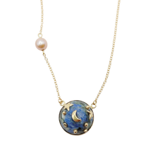 Load image into Gallery viewer, Carved Stone Planet Necklace
