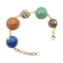 Load image into Gallery viewer, Carved Stone Planet Bracelet
