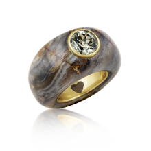 Load image into Gallery viewer, Carved Stone Ring
