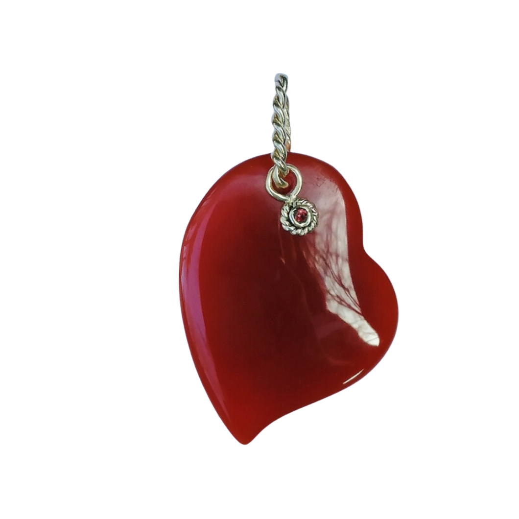 Carnelian Heart Pendant