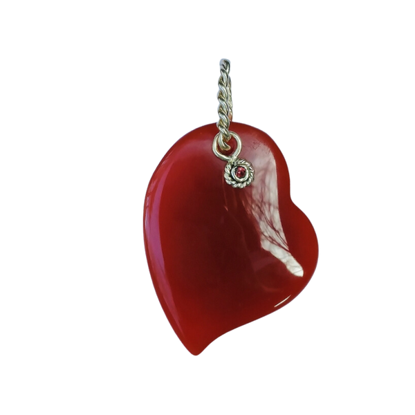Carnelian Heart Pendant