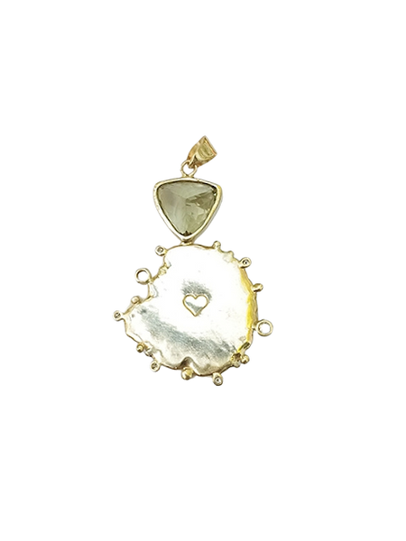White Shell Green Amethyst