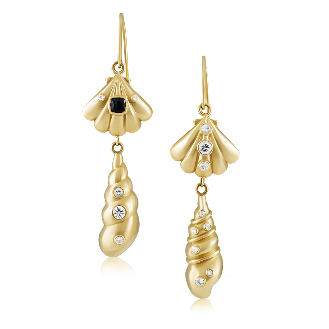 Gold Shell Earrings