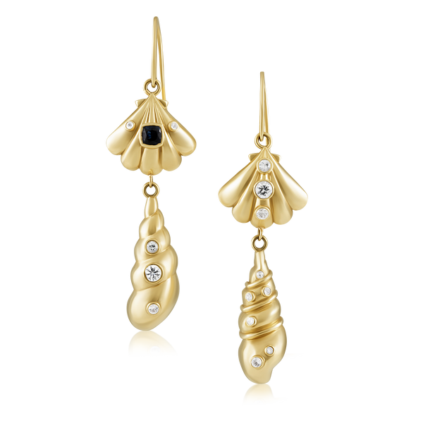 Gold Shell Earrings