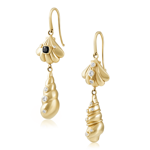 Gold Shell Earrings