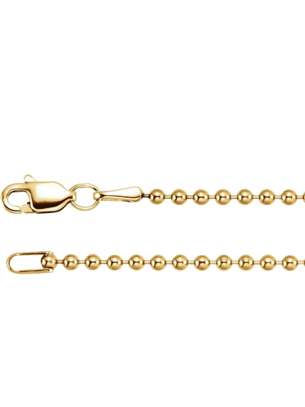 14K Bead Chain (1.8mm)