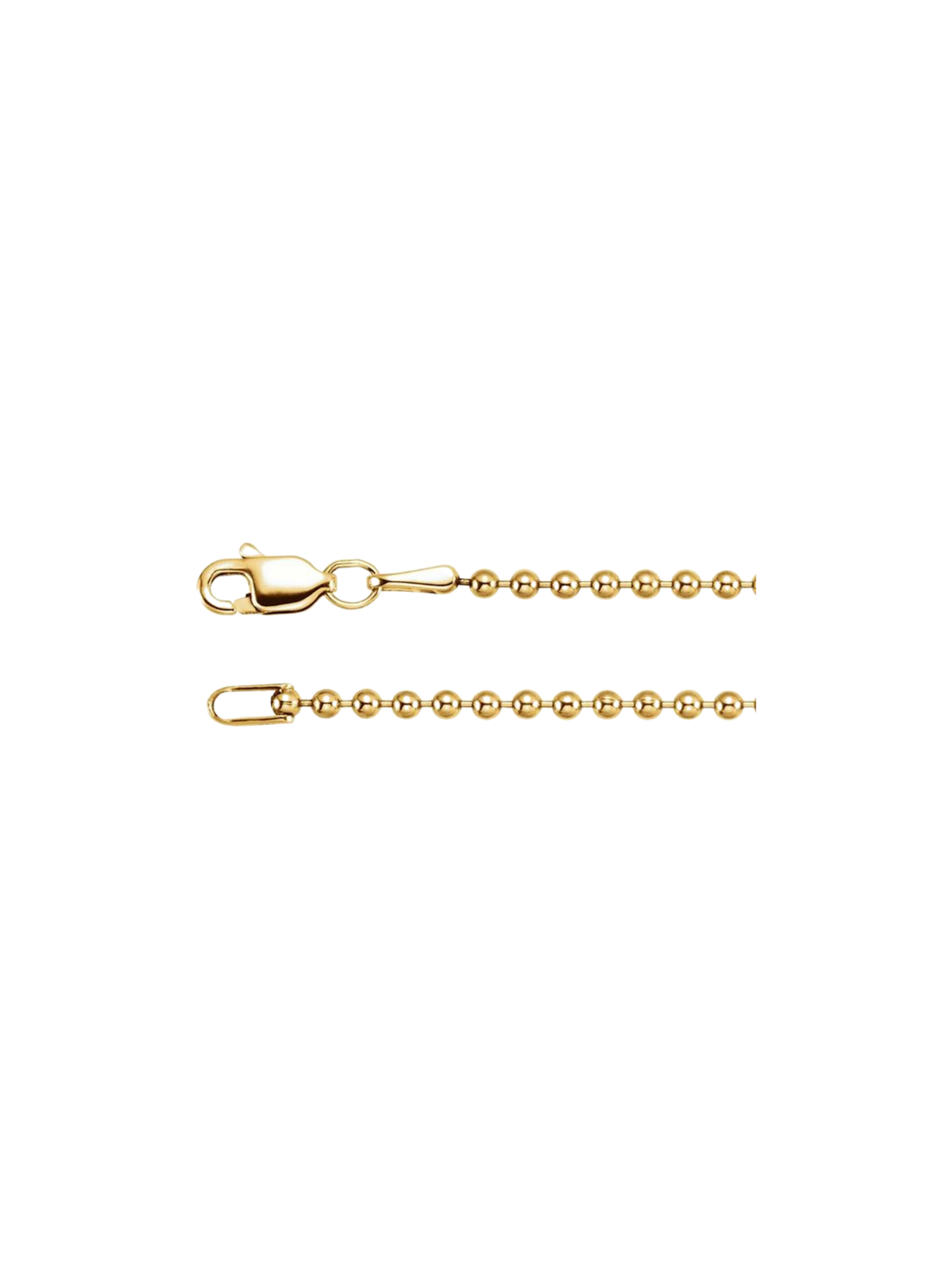 14K Gold Bead Chain (1mm)