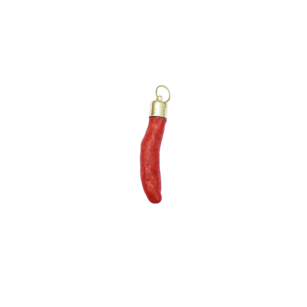 Red Apple Coral Pendant