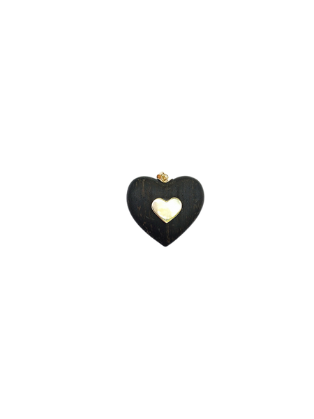 Ebony Heart Pendant